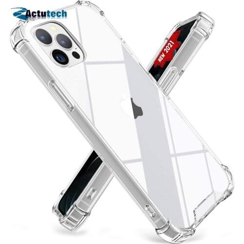 Shockproof Hybrid Clear Case For Iphone 12 Mini 11 Pro Xs Max X Xr Se 2020 7 8 6s 6 Plus Soft Silicone Hard PC Back Cover Fundas
