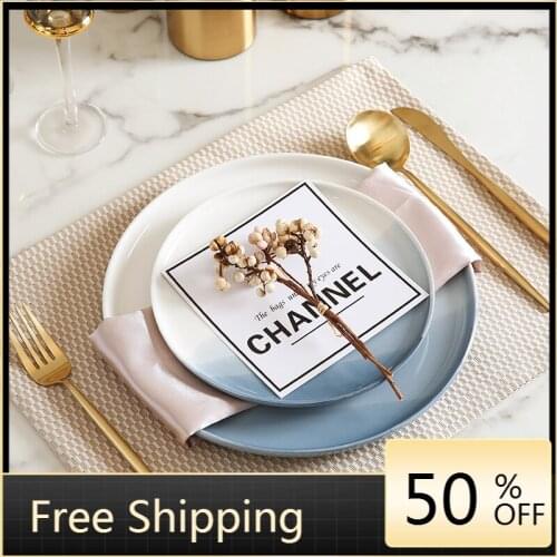 Luxury Dinner Plate Sets Tableware Kitchen Plates Set Ceramic Japanese Plate Kawaii Bone China Aparelho De Jantar Plates Set
