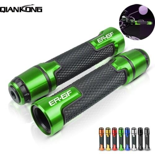 Motorcycle Handle Handlebar Hand Bar Grip hand grips CNC Aluminum For Kawasaki NINJA ER6F 2006 2007 2008 2009 2010 ER-6F