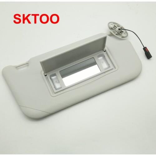 SKTOO sun visor For Ford Focus (2012-2017) with a make-up mirror sun visor car sun visor With light gray