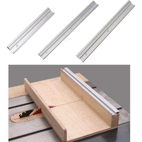 300/400/500mm T Track With Scale Aluminium Alloy T-slot T-track Miter Track Jig DIY Table Saw Workbench Woodworking Tools