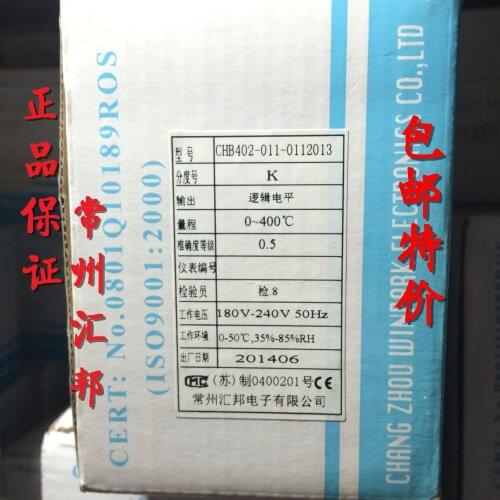 WINPARK Changzhou Huibang Intelligent Temperature Controller CHB402-011-0112013 Type K Logic Level 0~400℃ CHB402-011
