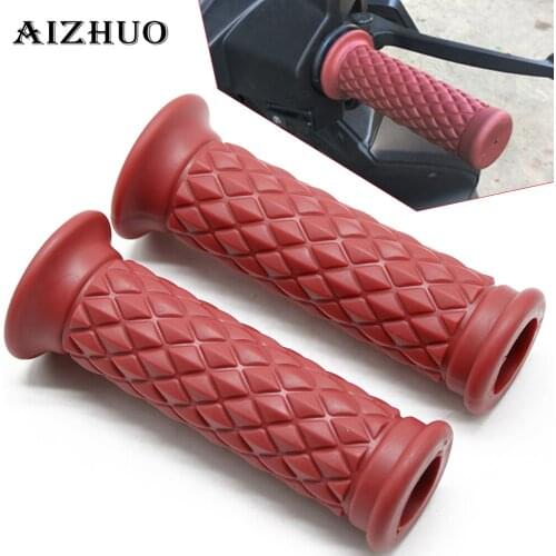 22MM 25MM Motorcycle Universal Vintage Rubber Motorbike Handlebar Handle Bar End Grips For Kawasaki Vulcan 2000 2004 2005 2006