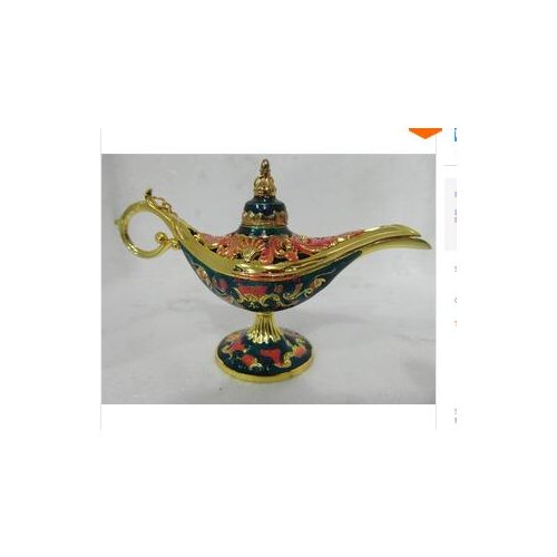 12cm Blue lamp Festival auspicious wishes Phnom Penh tea Pot Al--addin Pakistan lamp Set crafts Wholesale price Factory