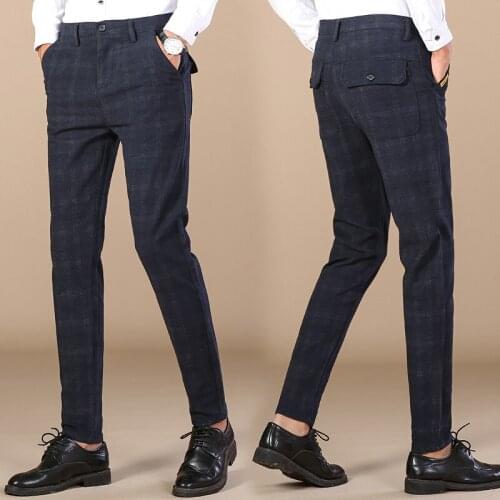 2021 Fashion High Quality Men casual trousers Spring Autumn Men Pants Male Classic Business Casual Trousers Full length