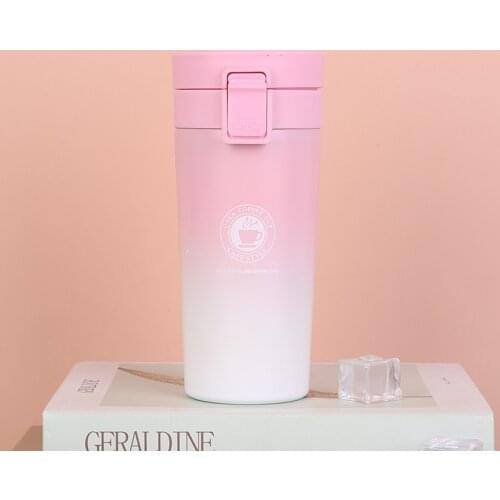 380ml High Quality 2021 Double Wall Stainless Steel Vacuum Flasks Thermo Cup Coffee Tea Milk Travel Mug Thermol Bottle