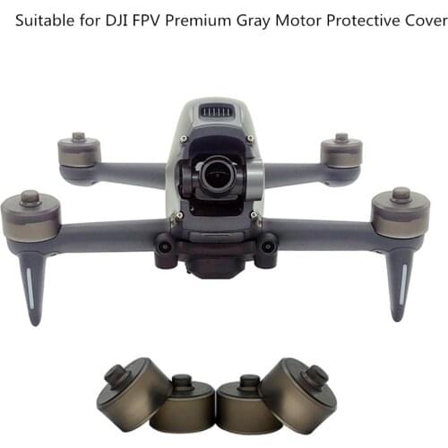 4Pcs Motor Cover For DJI FPV Advanced Gray Motor Protector Dus-tproof Cap Case Drone Protection Accessories Spare Parts