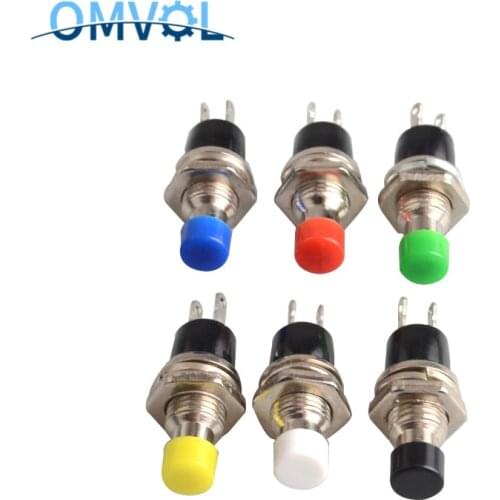 6pcs NC/NO normally open normally closed Momentary Self-resetting Push Button Switch without lock Reset Switch