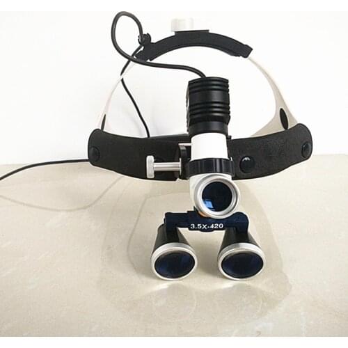CE/FDA Surgical Medical Headlight 5WLED Headlamp HeadLight Lam+4/5/6.0X Dental Loupes Binocular Magnifier Plastic Surgery Pets