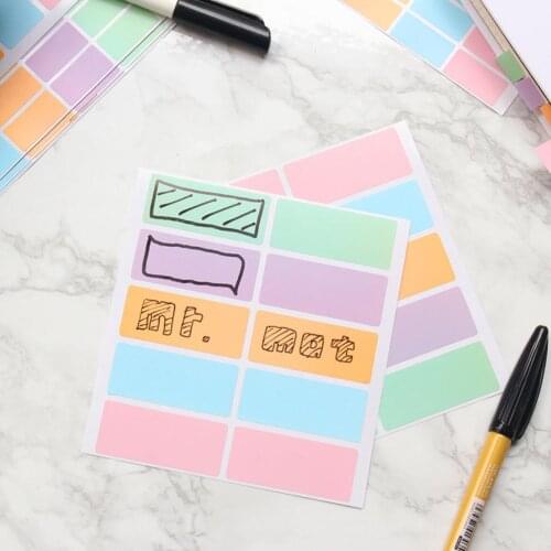 Candy Labels Collection Waterproof Index Stickers Decorative Paper Sticker Scrapbooking diy Label Diary Stationery