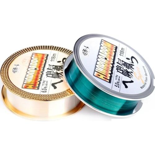 100M Fishing Line De Peche Fluorocarbon Strong Mainline Tippet 0.4#-8# Wear Resistant Standard Wire Diameter Fishing Accessories