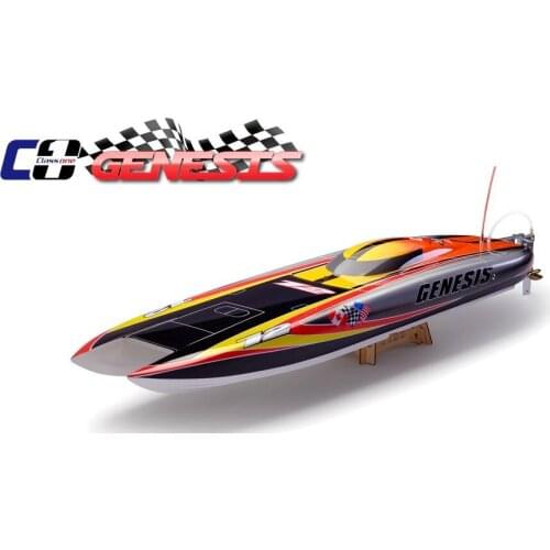 Genesis 1122 Catamaran Racing Boat/ Electric Brushless RC Boat Fiberglass with 3674 brushless motor KV207, 125A ESC with BEC