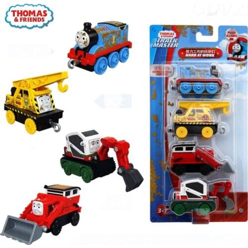 Thomas and Friends Trackmaster Diecast Train Alloy 4 Loaded Toys for Kids Boys Car Genuine Carriage Children Toy Red Truck Gift