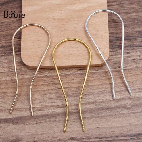 BoYuTe (20 Pieces/Lot) 107.3*44*2.3MM Metal Iron Arched Hair Fork Hairpin DIY Hair Accessories Wholesale