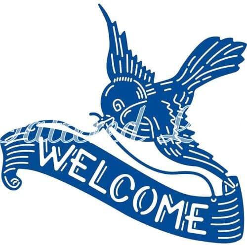 Welcome Metal Cutting Dies for Scrapbooking New Dies for 2019 Die Cut Stitch Craft Die Stencil Troqueles