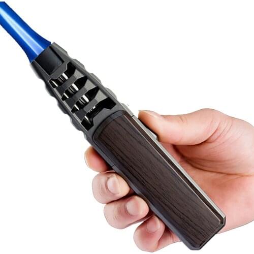 Strong Outdoor Gun Spray Butane Tube Lighter Kitchen Barbecue Metal Turbine Windproof Cigar Lighter Vintage Tobacco Accessories