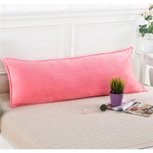 Soft Warm Pillowcase coral Fleece Flannel Solid Printed no core Pillow sham For winter 8 Colors Pillow Cover