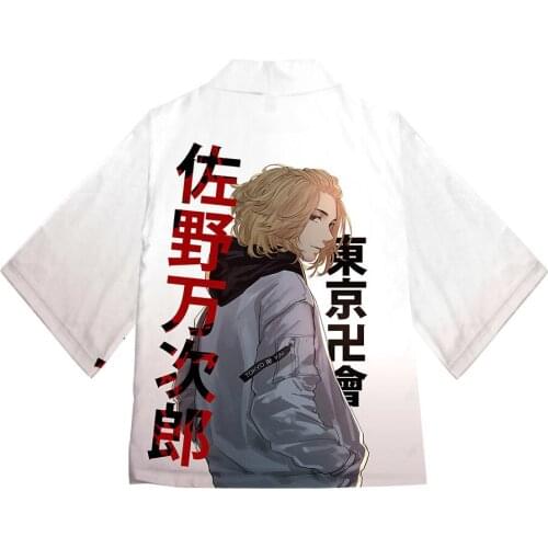 New Arrivals Anime Tokyo Revengers Cosplay Halloween Party Cloak Manjiro Sano Ryuguji Ken Draken Cos The Same Coat Unisex Kimono