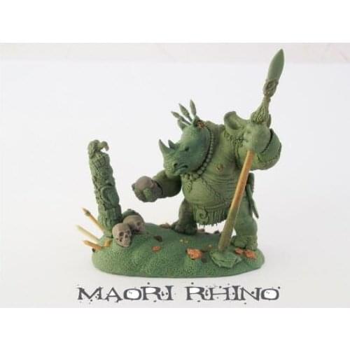 New Unassembled 1/32 65mm Maori Rhino Warriors ancient Resin Kit DIY Toys Unpainted resin model