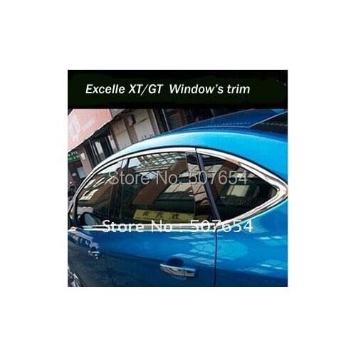 Higher star WINDOW Decoration TRIMS,12pcs(2 front triangle+4 upper+2 rear triangle+4 under) For Opel Astra 2009-2013