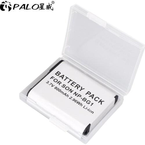 Palo 1Pcs 800mAh NP-BG1 NP BG1 Battery For SONY Cyber-shot DSC-H3 DSC-H7 DSC-H9 DSC-H10 DSC-H20 DSC-H50 DSC-H55 DSC-H70 Camera