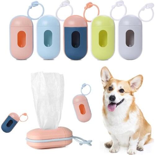 Portable Dog Poop Bag Dispenser Practical Waste Garbage Bags For Pet Training Outdoor Trash Cleaning Pets Dispensers Holder