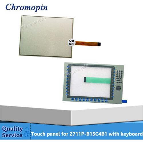 Touch panel for AB 2711P-B15C4B1 2711P-B15C4B2 2711P-B15C4D6 PanelView Plus CE 1500 with Membrane keypad