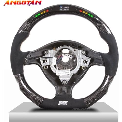 Sports Steering Wheel Fit For vw VOLKSWAGEN mk4 mk5 mk6 mk7 Carbon Fiber LED Itlay Alcantara Car Steering Wheel