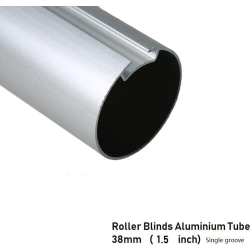 Aluminum Roller Blinds Tube 38mm Size 1 1/2inch Customize Length Single Or Double Grooves