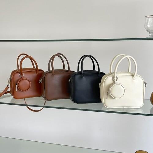 Japan Luxury Handbags 2021 Fashion Zipper Ladies Square Bag PU Leather Womens Designer Female Shoulder Crossbody Bags WholeSale