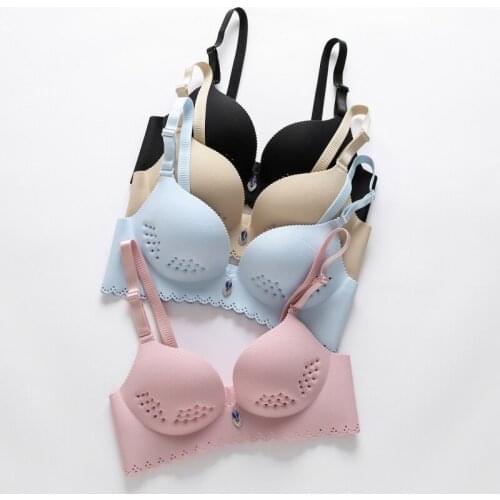 Women Seamless Bra Soft Lingerie Bralette Adjusted Wireless Push Up Bras Womems Intimates Underwear