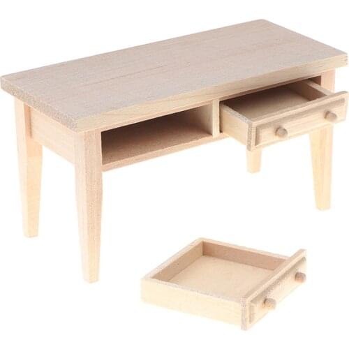 1 set Mini Dollhouse Furniture Desk Miniature Living Room Kids Pretend Play Toy Developmental Toys