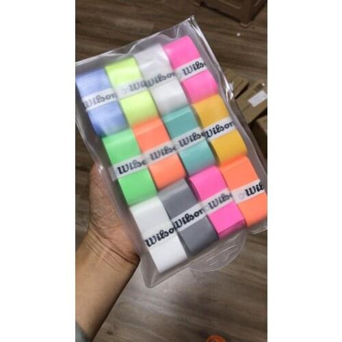 12pcs/pack Tennis overgrips sticky feel PU tennis Overgrips Sweat absorbed wraps taps racket grips