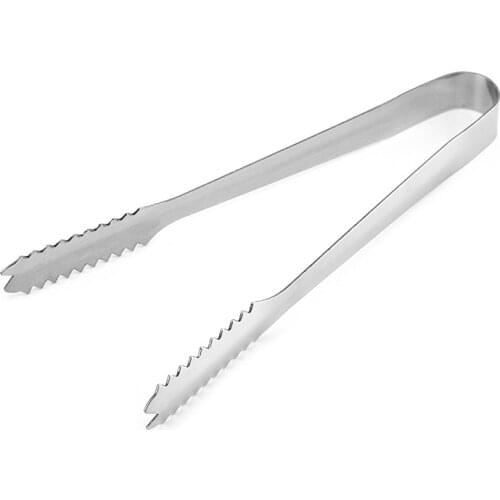 2 Pcs Stainless steel bar ice clamps ice food clamps bread clamps barbecue food clamps