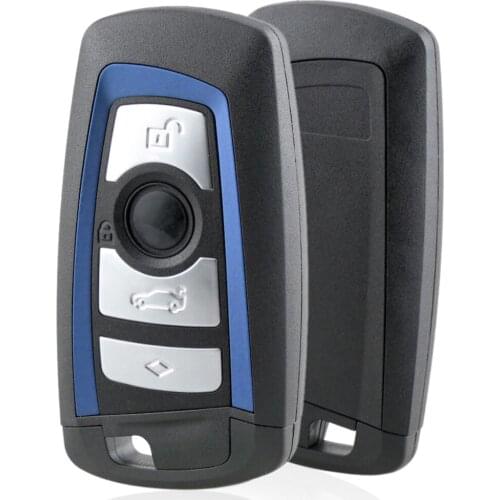 4 Buttons Smart Key Shell Cover Remote Keyless Case with Uncut Blank Blade Fit for BMW F CAS4 5 Series 7 Series