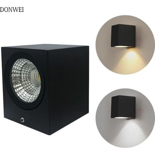 5W/10W LED Aluminum Wall Lamp Porch Light Wall Sconce Square Up and down Outdoor Waterproof IP65 Wall Light Garden Lights