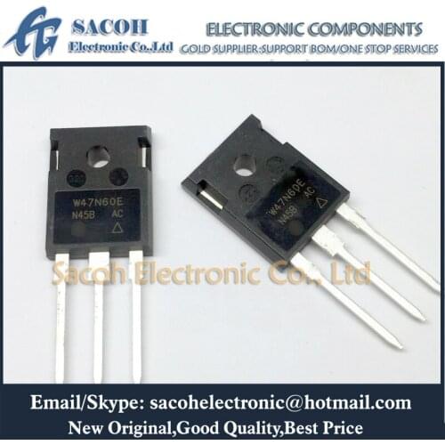 Free Shipping 10Pcs SIHW47N60E W47N60E SIHW47N60EF or SIHW47N65E TO-247 47A 600V Power MOSFET