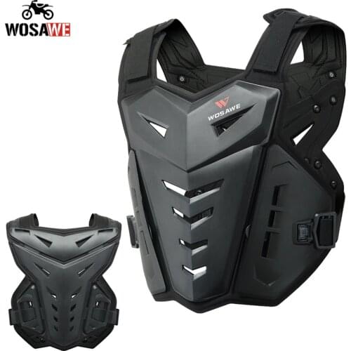 WOSAWE Motorcycle Sports Body Armor Vest Motocross Moto Vest Back Chest Protector Off-Road Dirt Bike Protective Gear