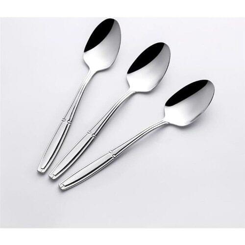 Dessert Spoon-6 Pcs-Simple-River Bouquet