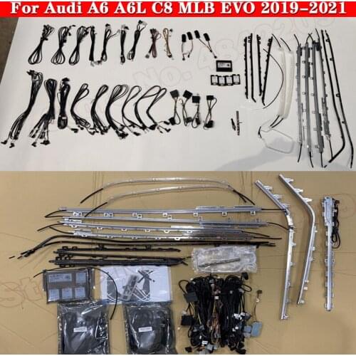 For Audi A6 A6L C8 MLB EVO 2019-2021 MMI Control Decorative ambient light Interior atmosphere light door light 30 Colors