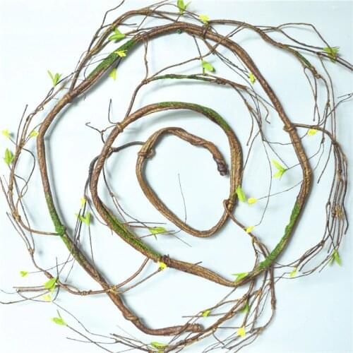 90cm Fake Tree Branches Rattan Real Touch DIY Artificial Plant Vine for Home Hotel Garden Decoration Wreath Scrapbooking Floral