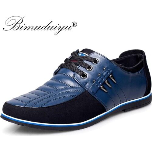 BIMUDUIYU Men Genuine Leather Shoes Spring Summer Men Sneakers High Quality Fashion Design Solid Comfortable Male Casual Shoes