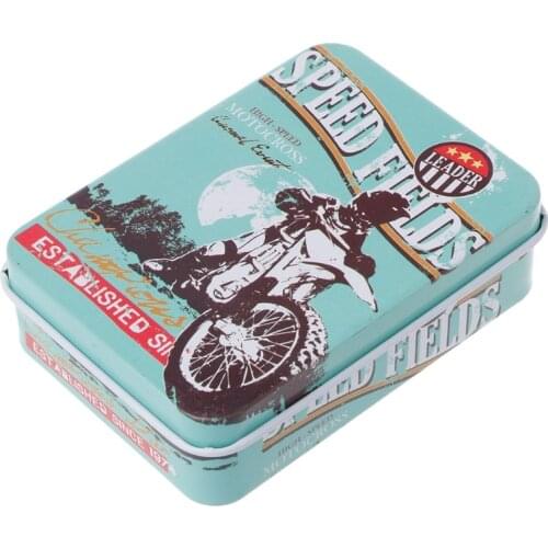 Mini Tin Metal Storage Box Candy Can Jewelry Holder Jar Coin Earrings Headphones 449C