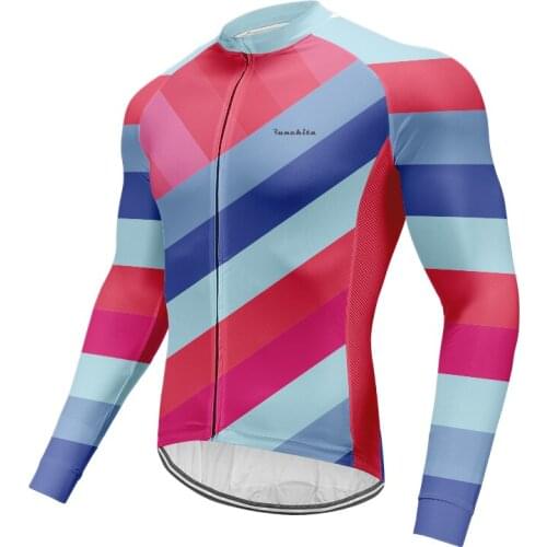 Runchita Mens Long Sleeve Cycling Jersey Off Road Bike Clothes Ropa Ciclismo Bicycle Wear Quick-Dry Riding Clothing Downhill To