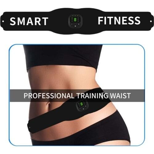 Abdominal Toning Belt Abdomen Trainer Electric Vibration Belt EMS Muscle Stimulator Fitness Massager Body Slimming Waist Support