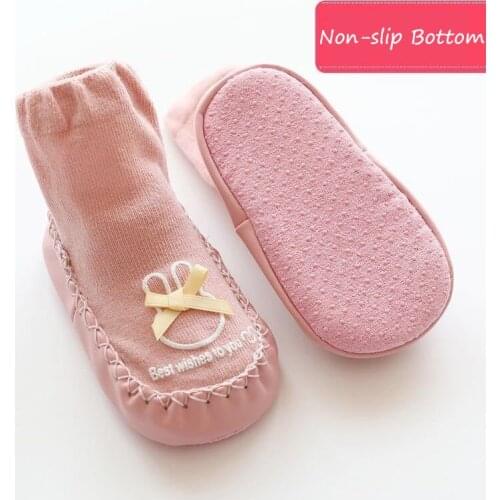 Spring Summer Cotton Baby Girl Baby Boy Floor Sock For Babies Cute Non-slip Childrens Socks Babies Accessories Newborn