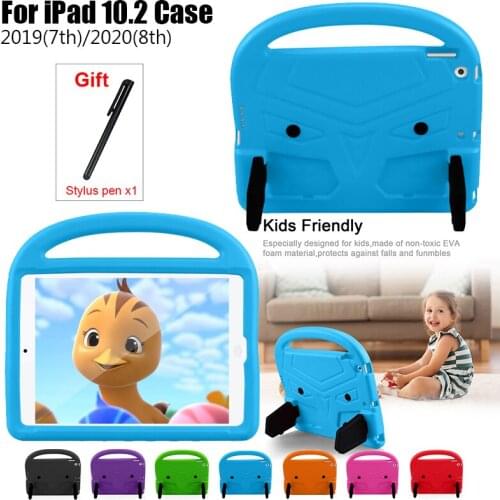 New Kids CaseFor Apple iPad 10.2 inch 2020 8th Gen Cover Soft EVA Shockproof Stand Case for iPad 10.2 inch 2019 7th Gen Cover
