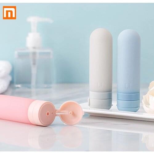 Original Xiaomi JORDAN&JUDY Travel Portable Sub Bottle Silicone Portable Easy Soft Skin-Friendly Healthy Safe 50ml x 3Pcs
