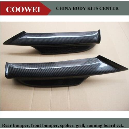 Carbon Fiber Front Splitters Lip Flaps For BMW E90 MTech Bumper 2005-2008