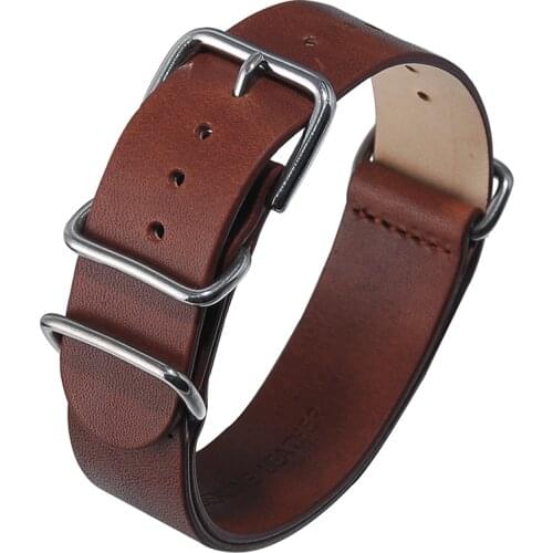 20mm/22mm Genuine leathe Watch Band for Timex Weekender Expedition Nato Strap Wrist Bracelet